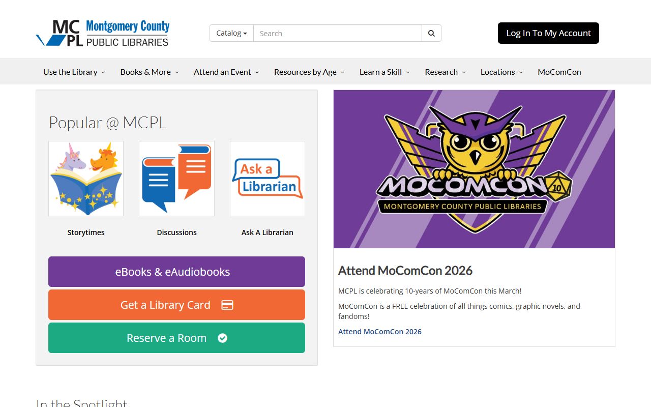 Montgomery County Public Library genealogy resources for Germantown