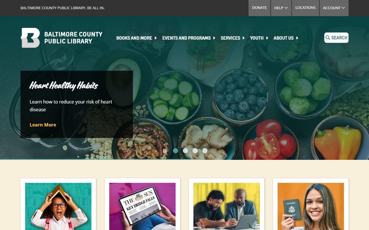 Baltimore County Public Library genealogy resources in Towson