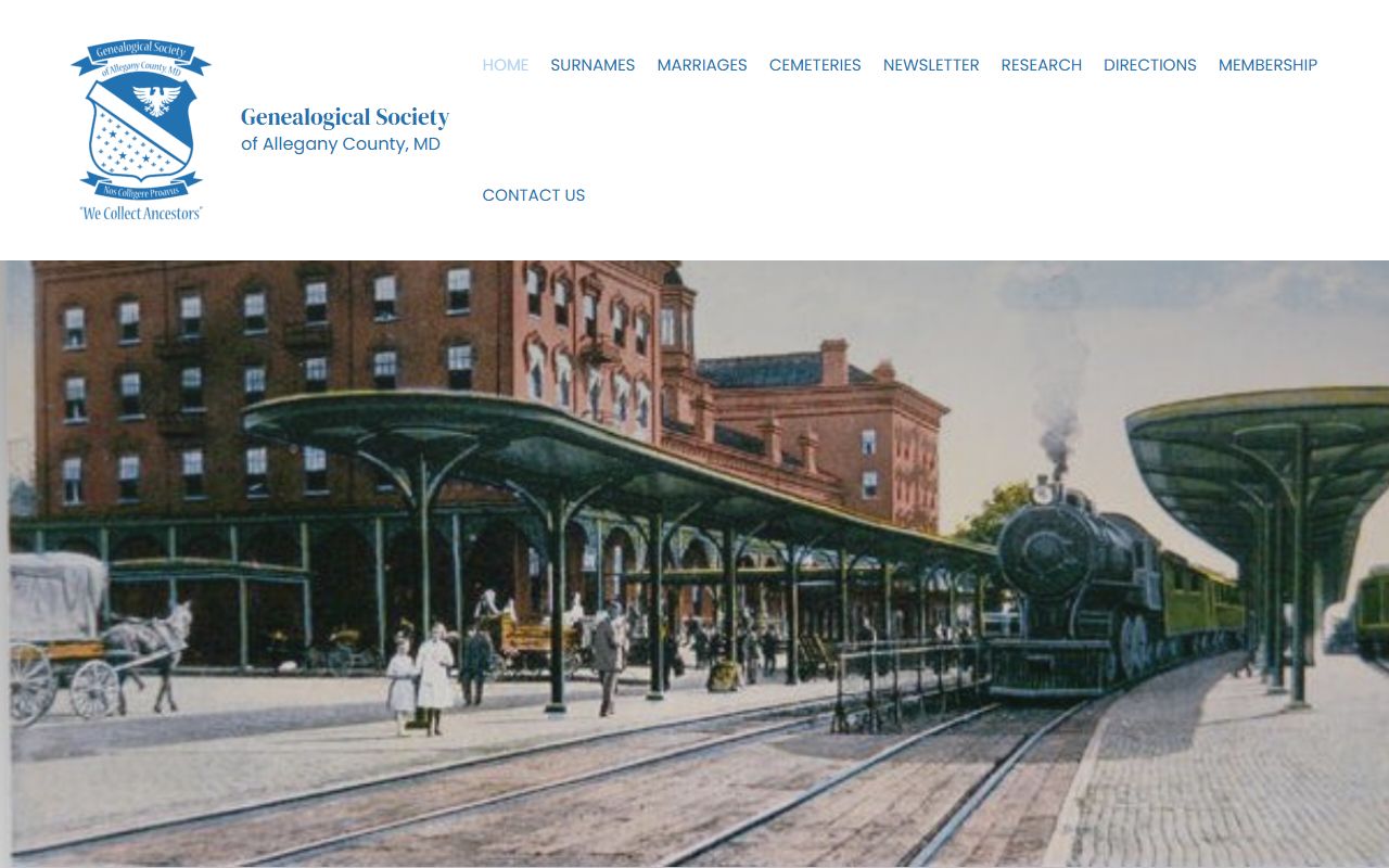 Allegany County Genealogical Society resource for genealogy records