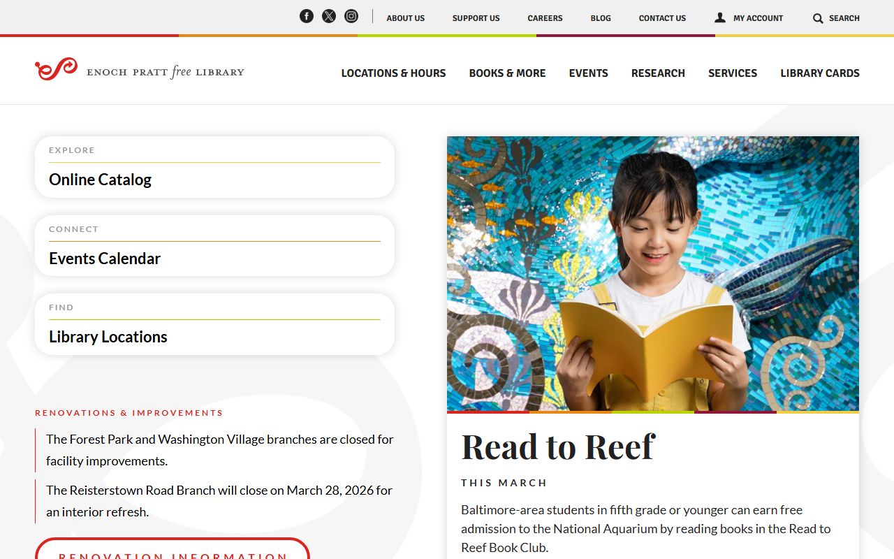 Enoch Pratt Free Library genealogy resources Baltimore City