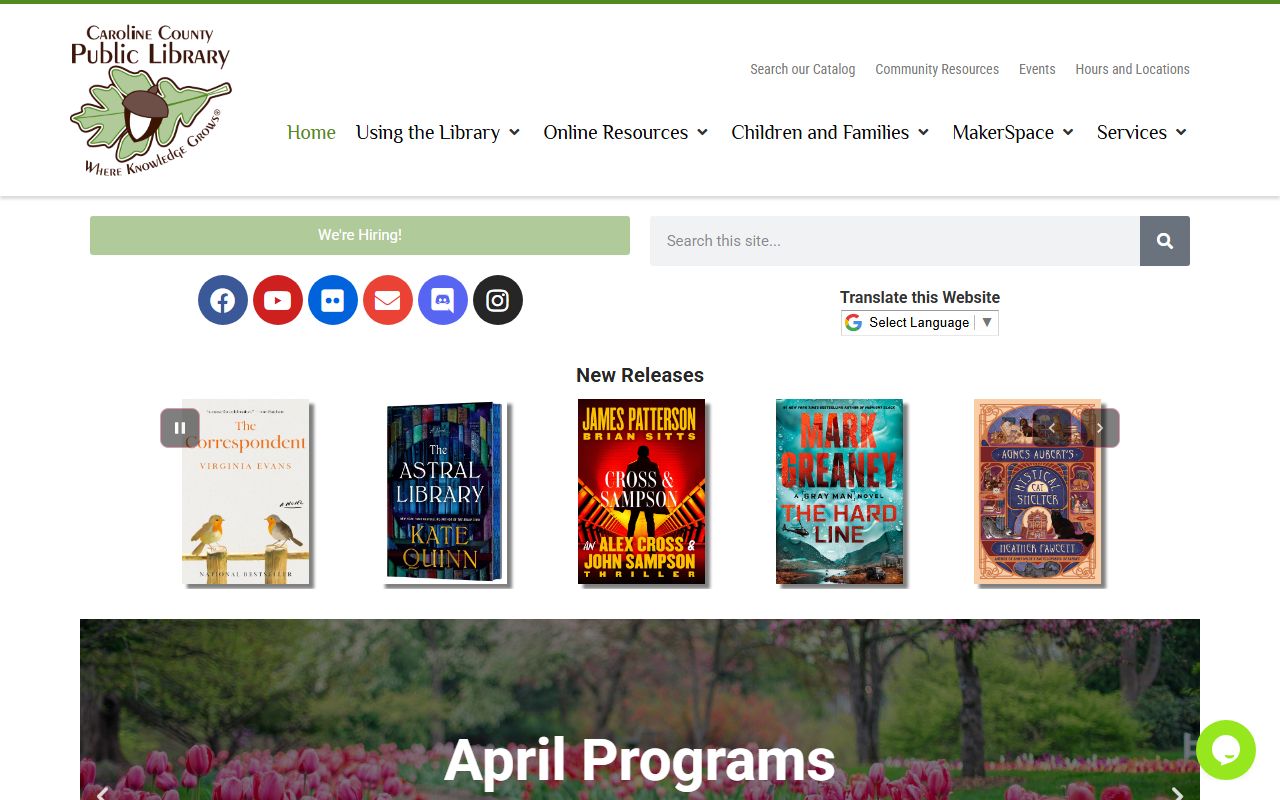 Caroline County Public Library local history and genealogy resources