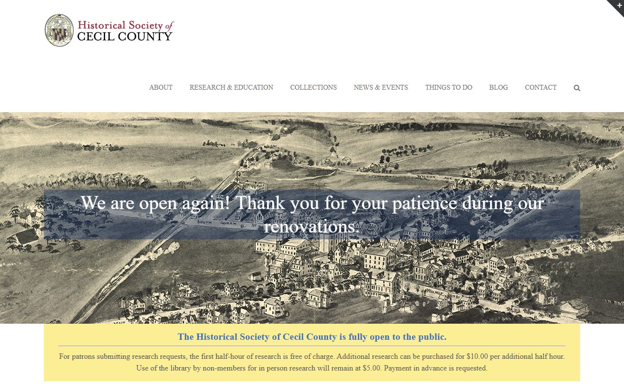 Historical Society of Cecil County local records and manuscripts