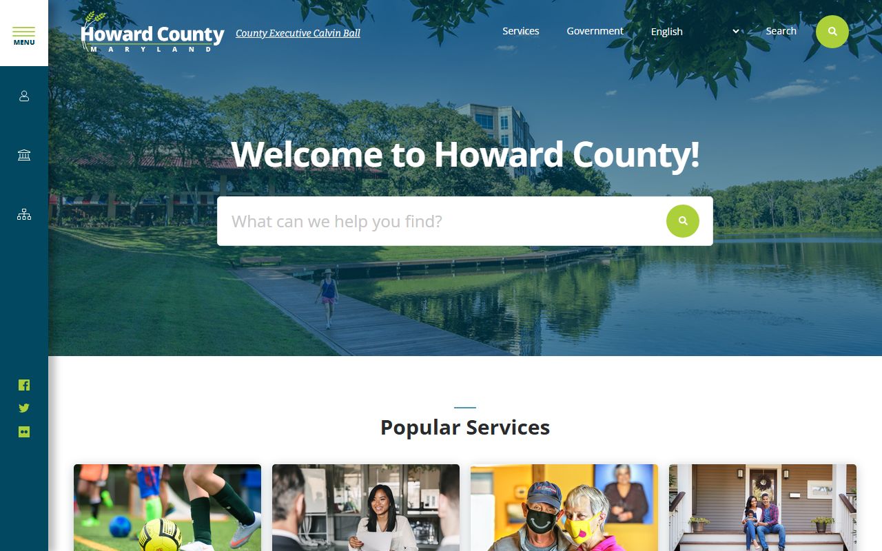 Howard County government website for records offices and genealogy resources