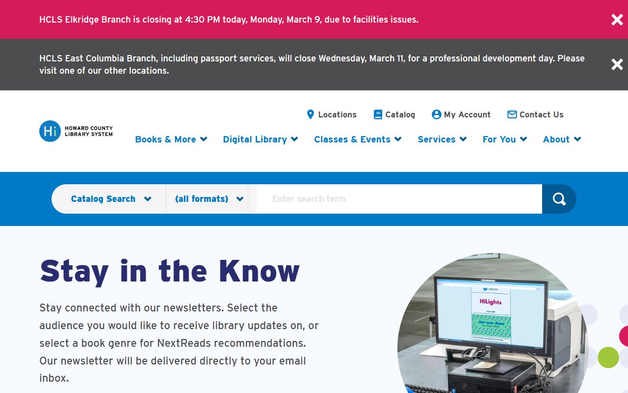 Howard County Library branches for genealogy records research