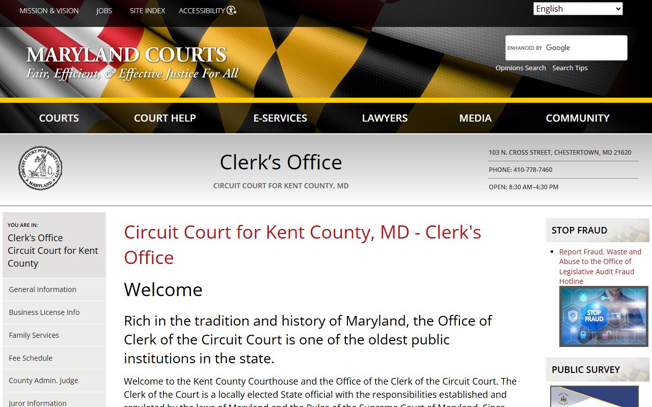 Kent County Circuit Court for genealogy records